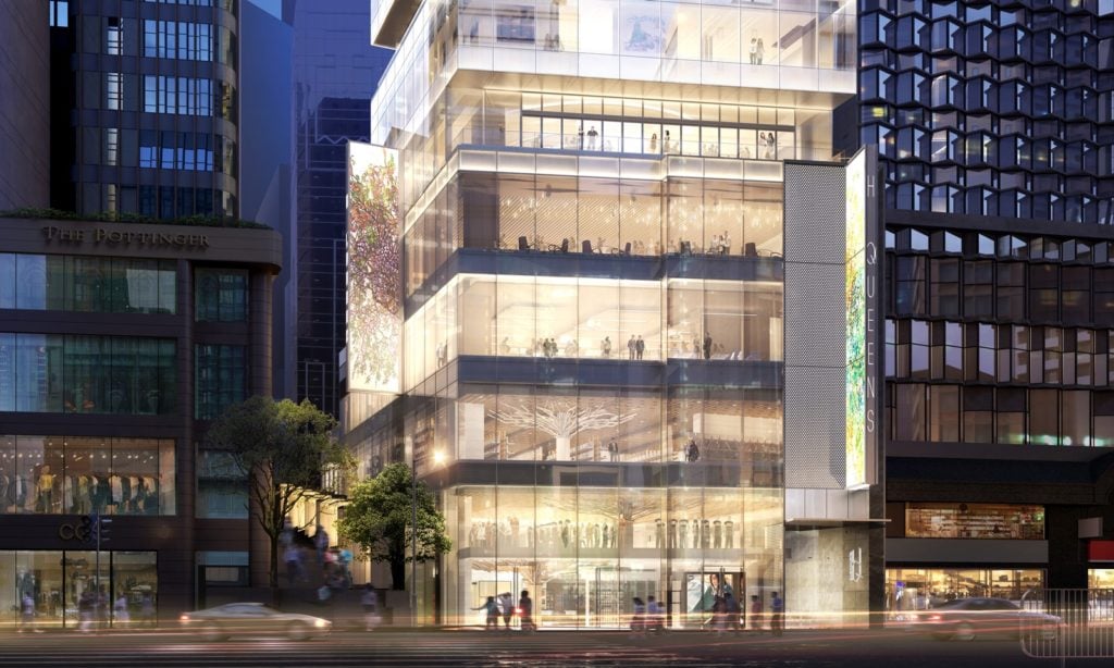 A rendering of the new Hong Kong venue for Pace Gallery.