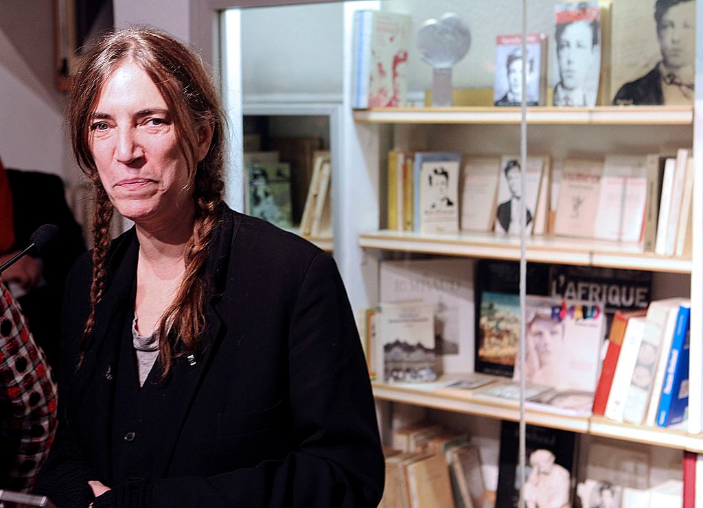 Patti Smith at the Arthur Rimbaud museum in Charleville-Mezieres in 2011, where she paid tribute to French poet in the 120th anniversary of his death. Photo GERARD JULIEN/AFP/Getty Images.