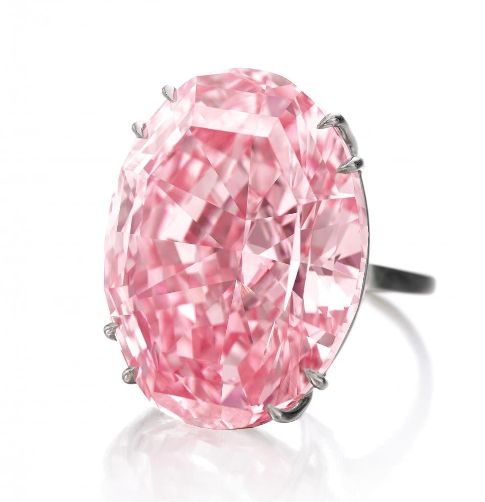 The Pink Star Diamond. Courtesy of Sotheby's Geneva.