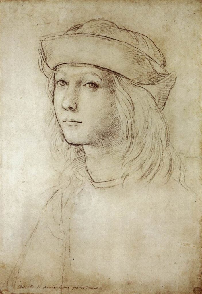 Raphael, Self-Portrait (1499). Collection of the Ashmolean Museum, Oxford.