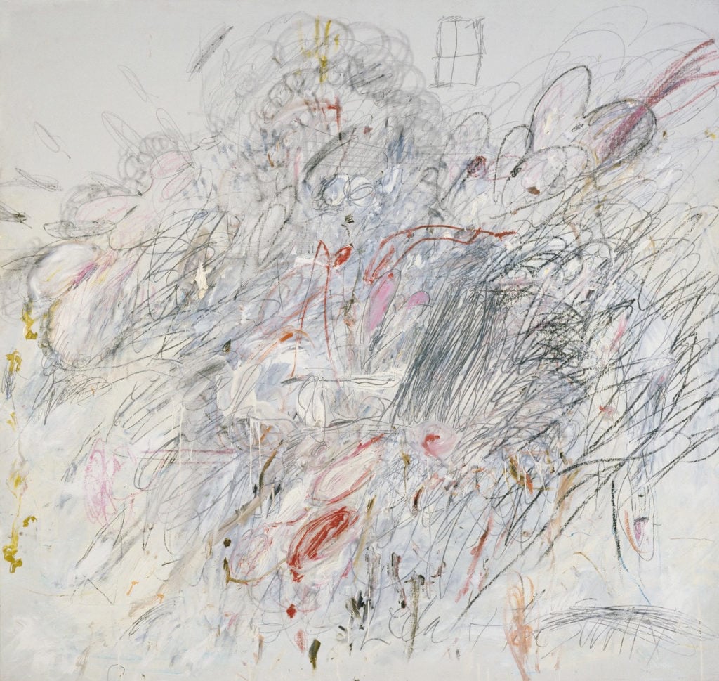 Cy Twombly, <em>Leda and the Swan</em>. Courtesy of the Museum of Modern Art, New York.