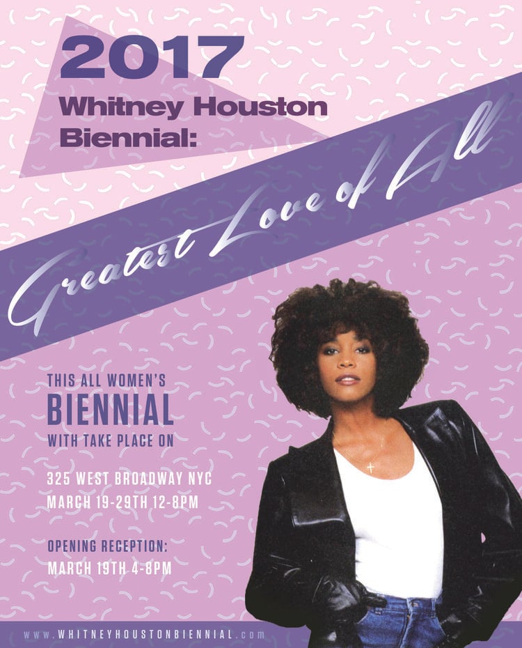 Whitney Houston Biennial flyer. Courtesy of the Whitney Houston Biennial. 