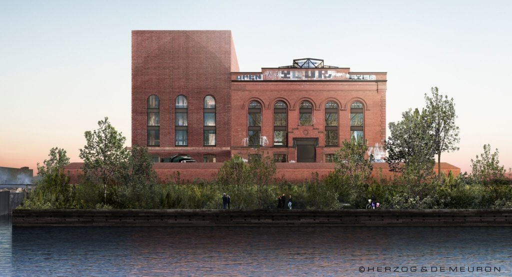Rendering of the completed Powerhouse Workshop. Courtesy Herzog & de Meuron and the Powerhouse Environmental Arts Foundation.