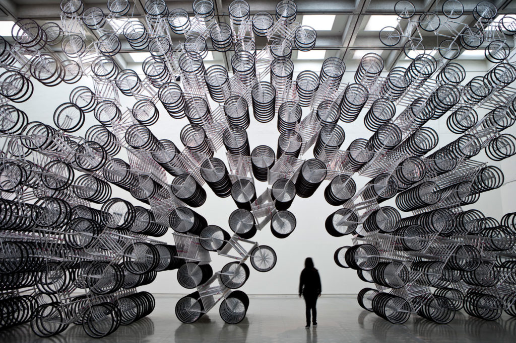Ai Weiwei <i> Forever Bicycles</i> (2011). Courtesy Biennale of Sydney.