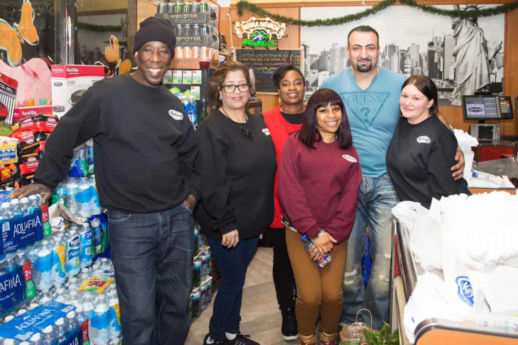 Key Food staff at the <em>Salad for President</em> release party. Courtesy of Laura June Kirsch.