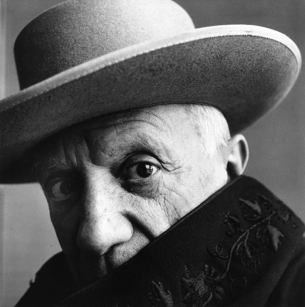 Irving Penn, Pablo Picasso, Cannes (1957, printed circa 1962). Courtesy Swann Galleries.