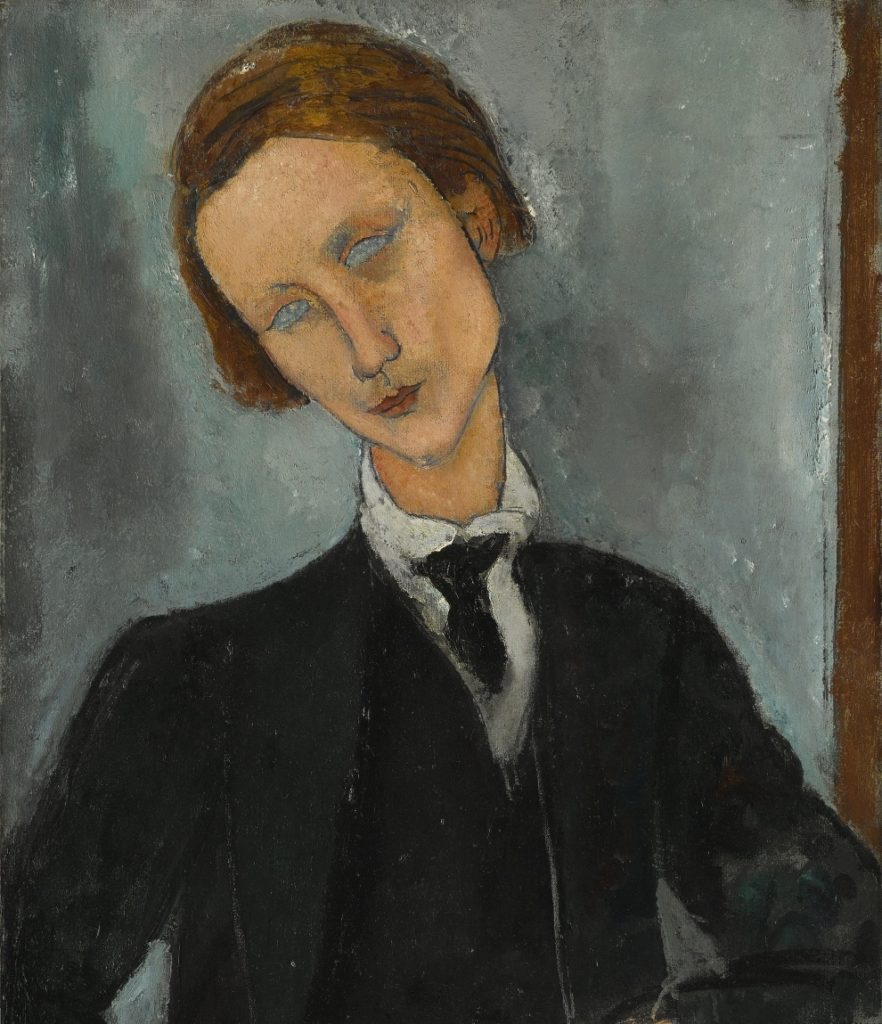 Amedeo Modigliani, Portrait de Baronowski (1918). Courtesy Sotheby's.