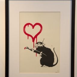 Bansky, Love Rat (Signed print). Image courtesy The Don Gallery, Milan.