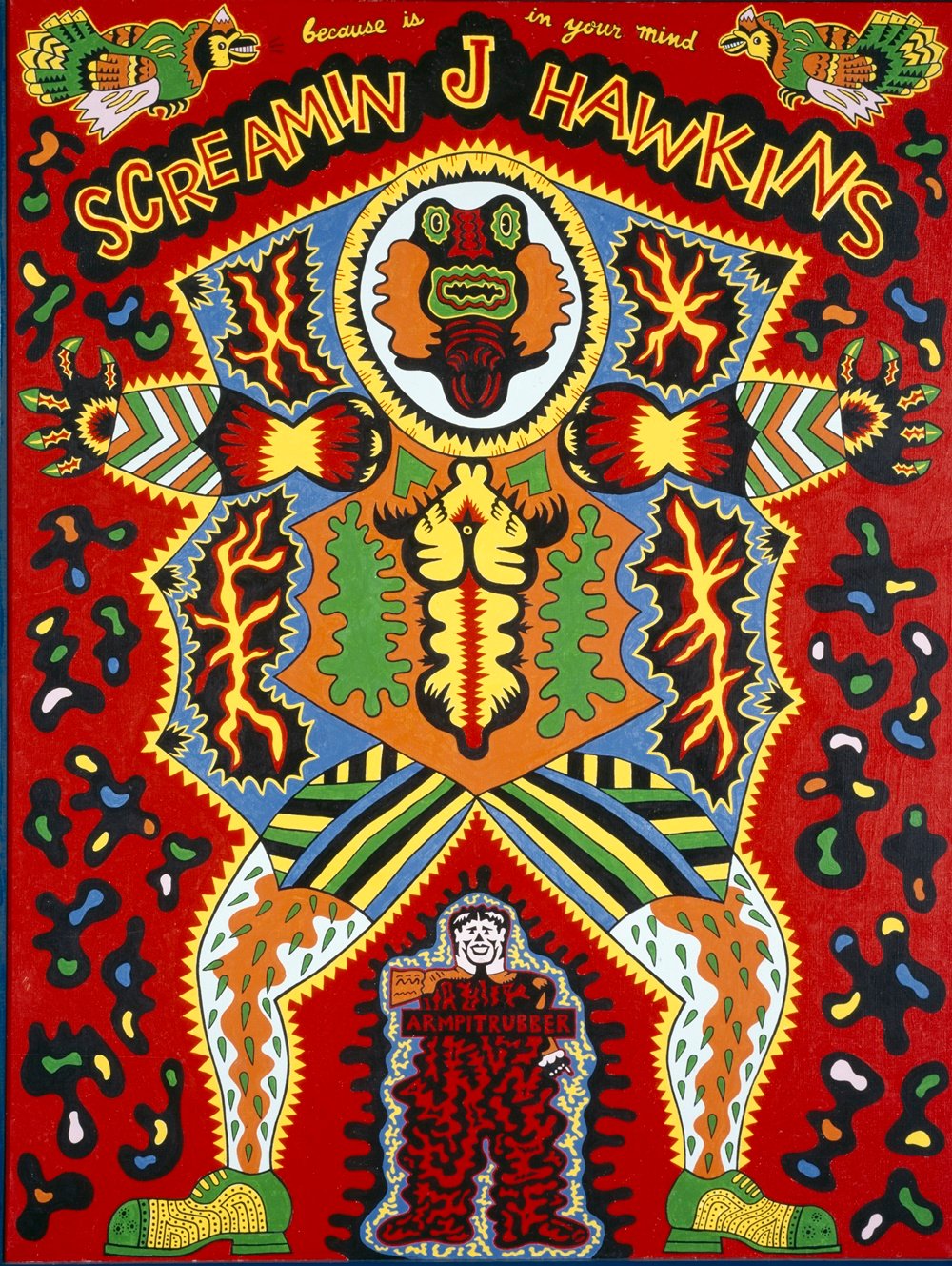 Karl Wirsum, Screamin' Jay Hawkins (1968) Mr. and Mrs. Frank G. Logan Purchase Prize Fund 1969. The Art Institute of Chicago.