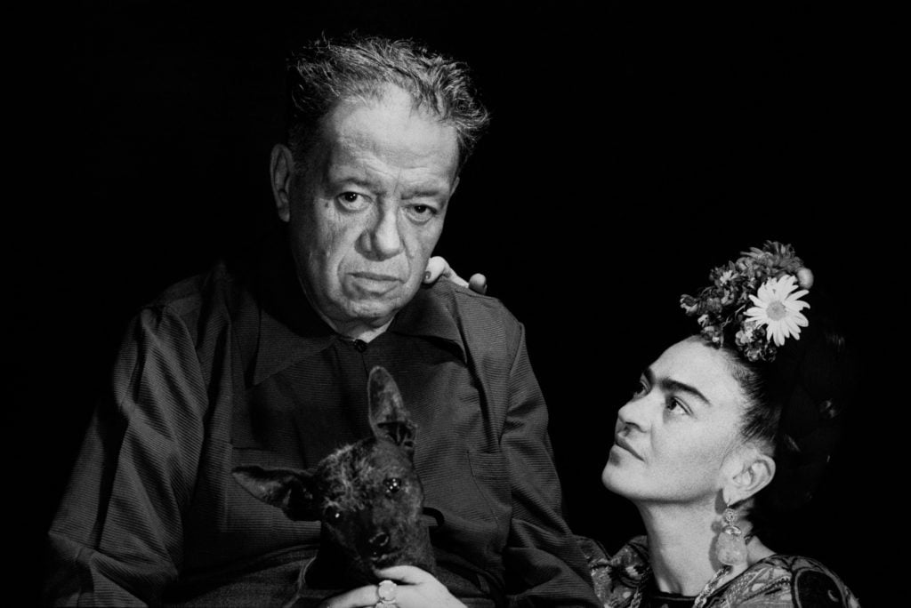 Marcel Sternberger, Diego Rivera and Frida Kahlo, Mexico City (1952). Courtesy of Frida Kahlo Corporation. © Stephan Loewentheil.