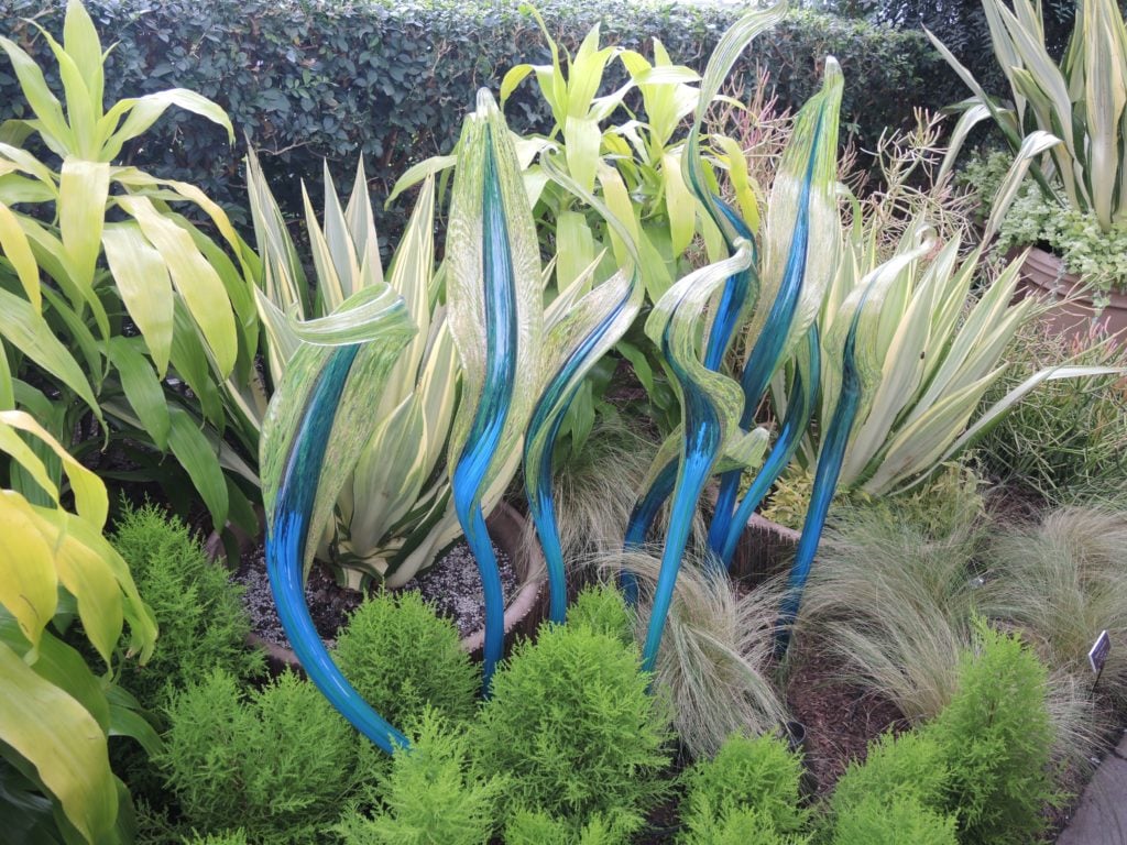 Dale Chihuly at the New York Botanical Garden. Courtesy of Sarah Cascone. 