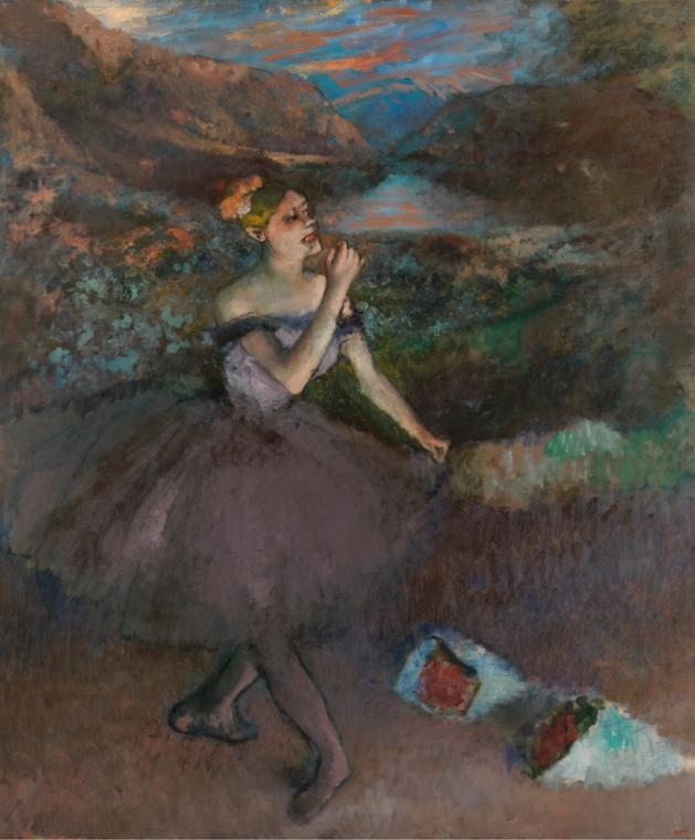 Edgar Degas, Dancer with Bouquets (circa 1895–1900). Courtesy of the Chrysler Museum of Art.