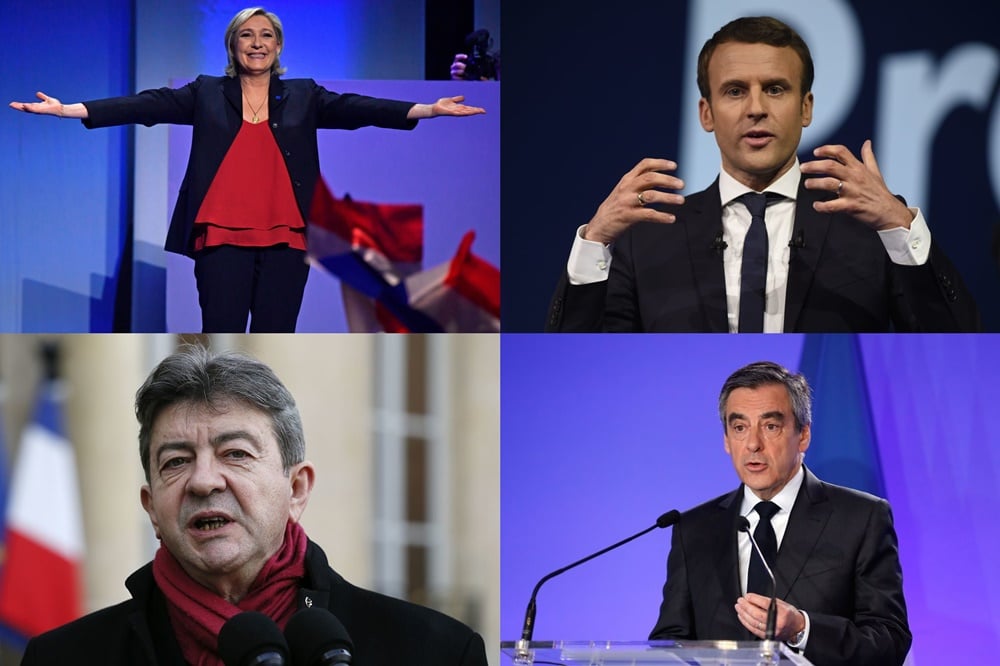 French candidates, images courtesy of Getty.
