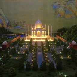 A model of the Taj Mahal at Gulliver's Gate. Courtesy of Gulliver's Gate.