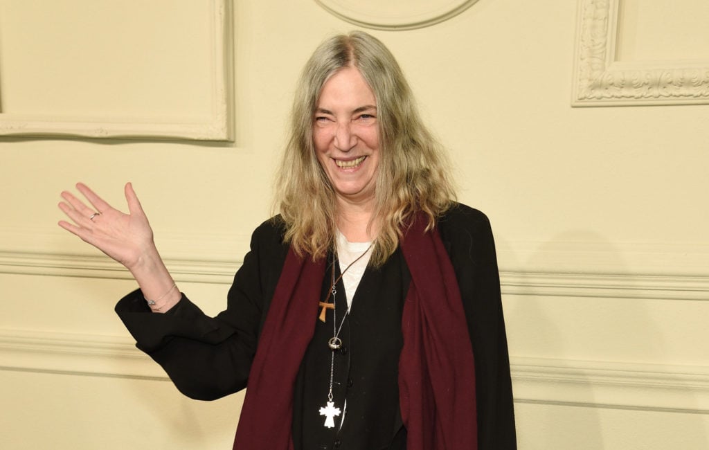 Patti Smith at Park Avenue Armory on March 31, 2015 in New York City. Photo by Dimitrios Kambouris/Getty Images.