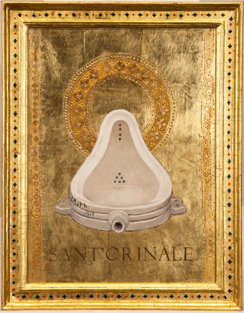Kathleen Gilje, Sant’Orinale [Saint Urinal] (2017). Image courtesy Francis M. Naumann Fine Art, LLC.