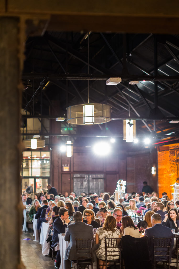 The dinner, catered by La Esquina, was held in a former metal factory in Brooklyn. Photo courtesy of © 2017 Scott Rudd.