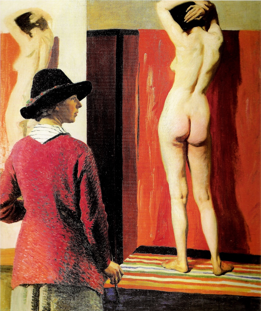Laura Knight, Self portrait and Nude (1913). Photo courtesy National Portrait Gallery.