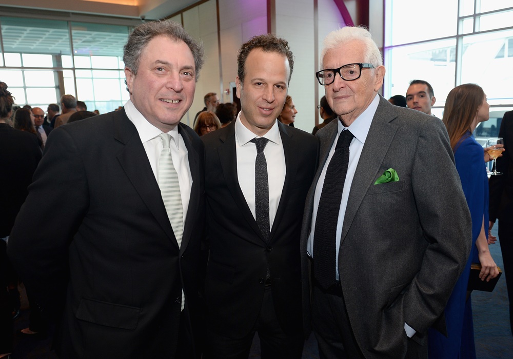 A guest, ICP Executive Director Mark Lubell, and photographer Harry Benson attend The International Center of Photography's 33rd Annual Infinity Awards Photo by Andrew Toth/Getty Images for ICP.