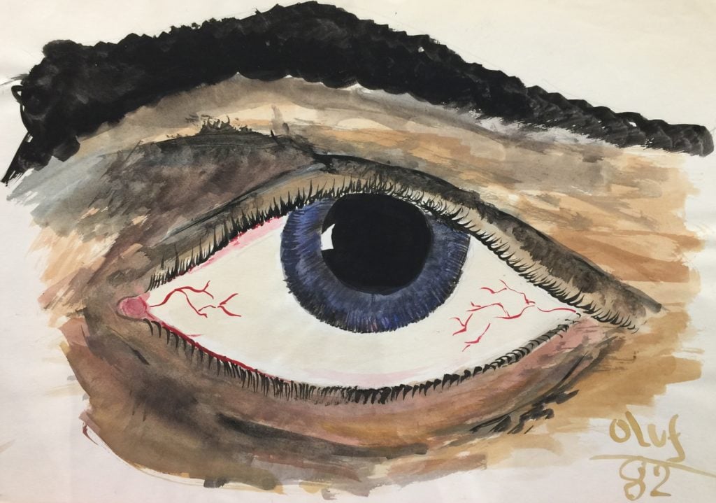 Olafur Eliasson, age 15, Eye(1982). Courtesy of the artist.