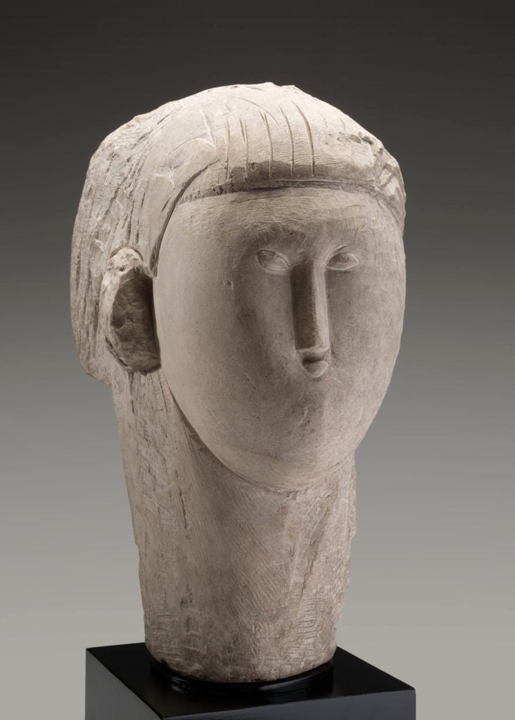 Modigliani’s Head (circa 1913) has joined the Kimbell Art Museum.