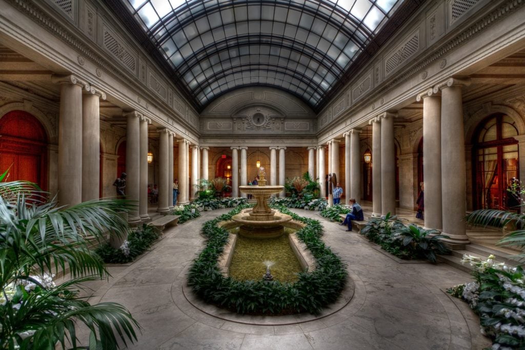 The Garden Court at the Frick Collection. Photo Paul Gorbould, via Flickr.q