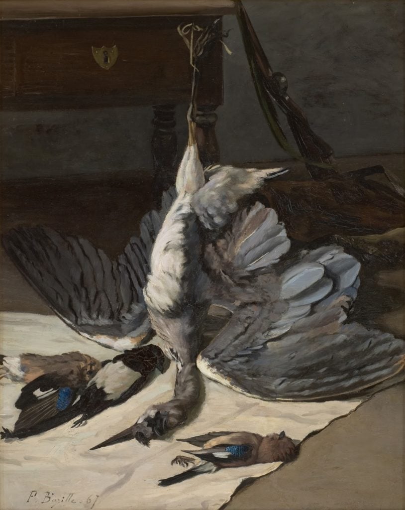 Frédéric Bazille, Still Life with Heron (1867). Courtesy of the Musée Fabre, Montpellier Méditerranée Métropole.