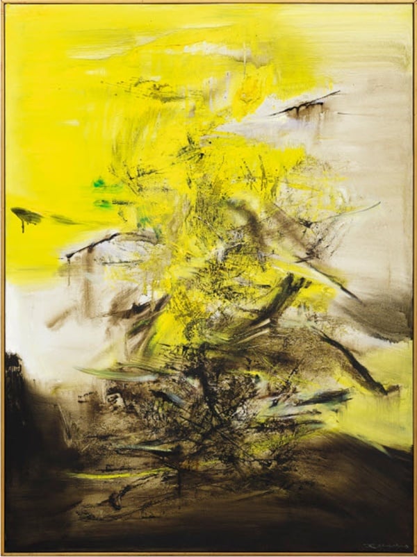 Zao Wou-ki, <i>17.07.67</i>,1967 Courtesy Sotheby's.