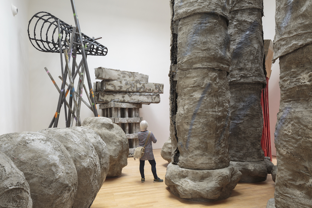 Installation view, folly, Phyllida Barlow, British Pavilion, Venice, 2017. Photo Ruth Clark © British Council. Courtesy the artist and Hauser & Wirth.