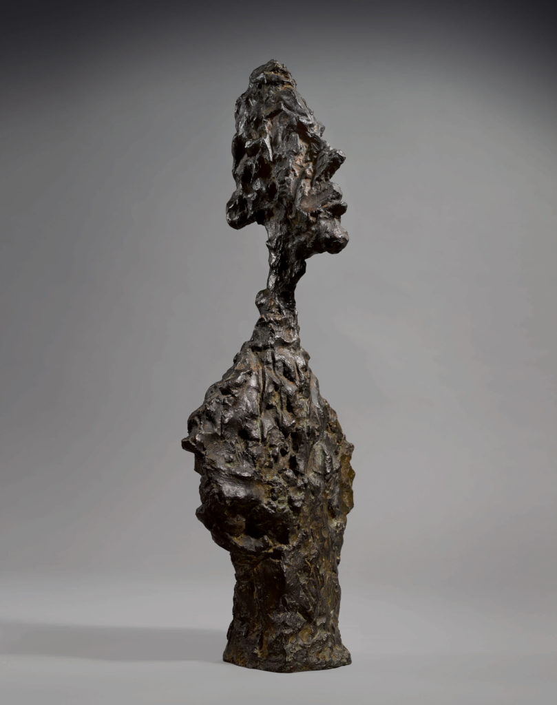 Alberto Giacometti, Buste de Diego (c. 1957). Image courtesy of Sotheby's.
