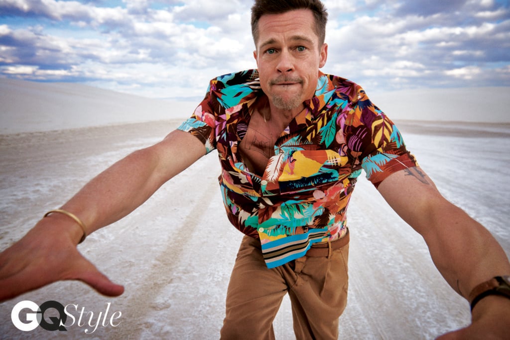 Brad Pitt, photographed by Ryan McGinley exclusively for GQ Style, 2017.