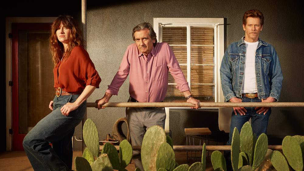 Kathryn Hahn as Chris, Griffin Dunne as Sylvere, and Kevin Bacon as Dick and in <i>I love Dick</i>. Photo Jessica Brooks/Amazon Prime Video.