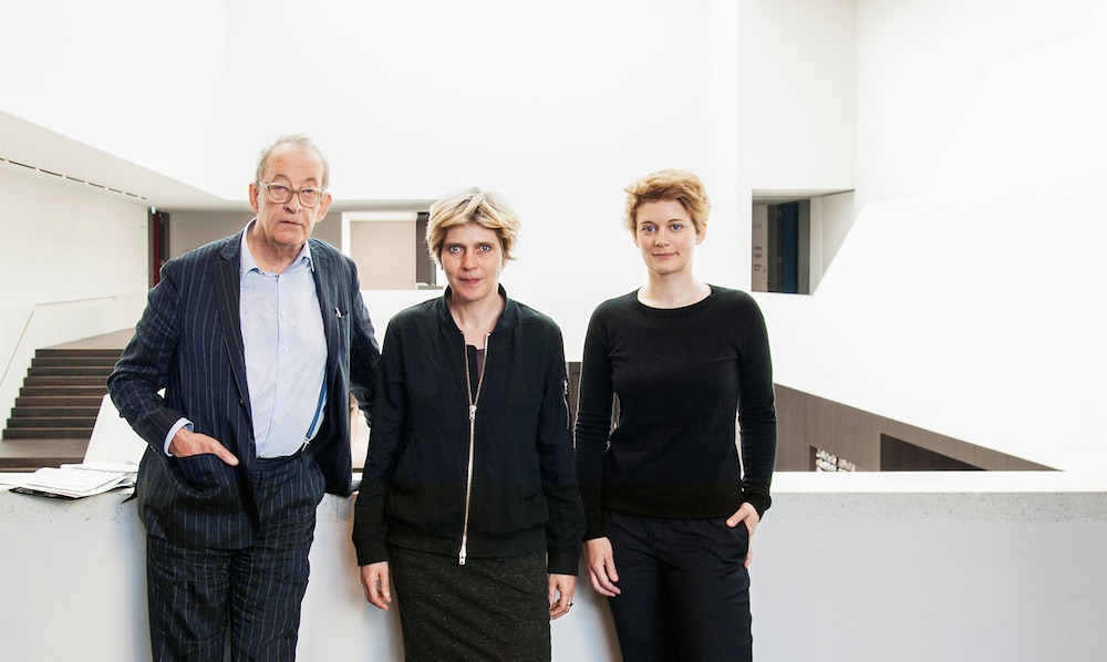 The curators of SPM 2017, from left: Kasper König, Britta Peters, and Marianne Wagner. 