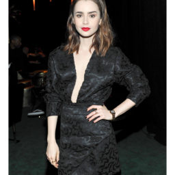 Actor Lily Collins attends the Panthere de Cartier Party. Photo by Donato Sardella/Getty Images for Cartier.