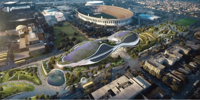 MAD Architects's plans for George Lucas's Museum of Decorative Arts, in Los Angeles.