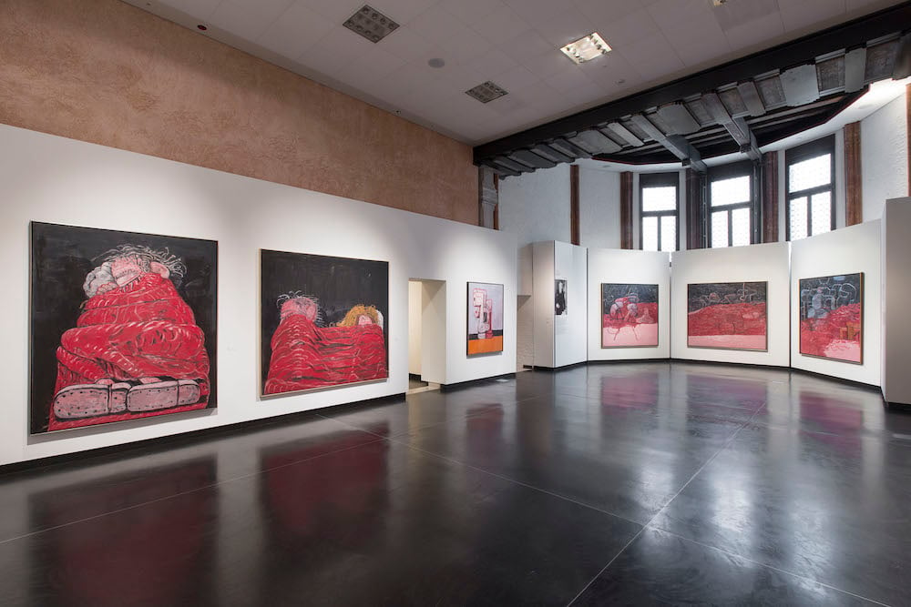 Installation view, “Philip Guston and The Poets” at Gallerie dell'Accademia, Venice. Photo Lorenzo Palmieri, ©The Estate of Philip Guston courtesy of the Estate, Gallerie dell'Accademia, and Hauser & Wirth.