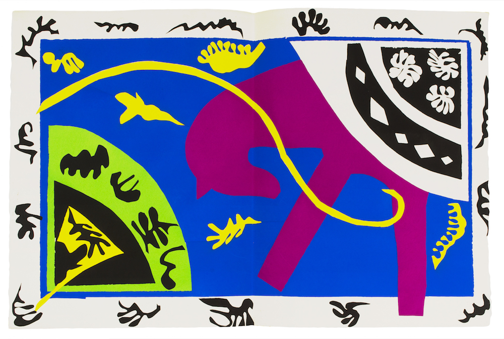 Henri Matisse, <i>Jazz</i> (1947), complete portfolio of twenty pochoirs printed in colors. <br>© David Tunick. Courtesy David Tunick, New York.