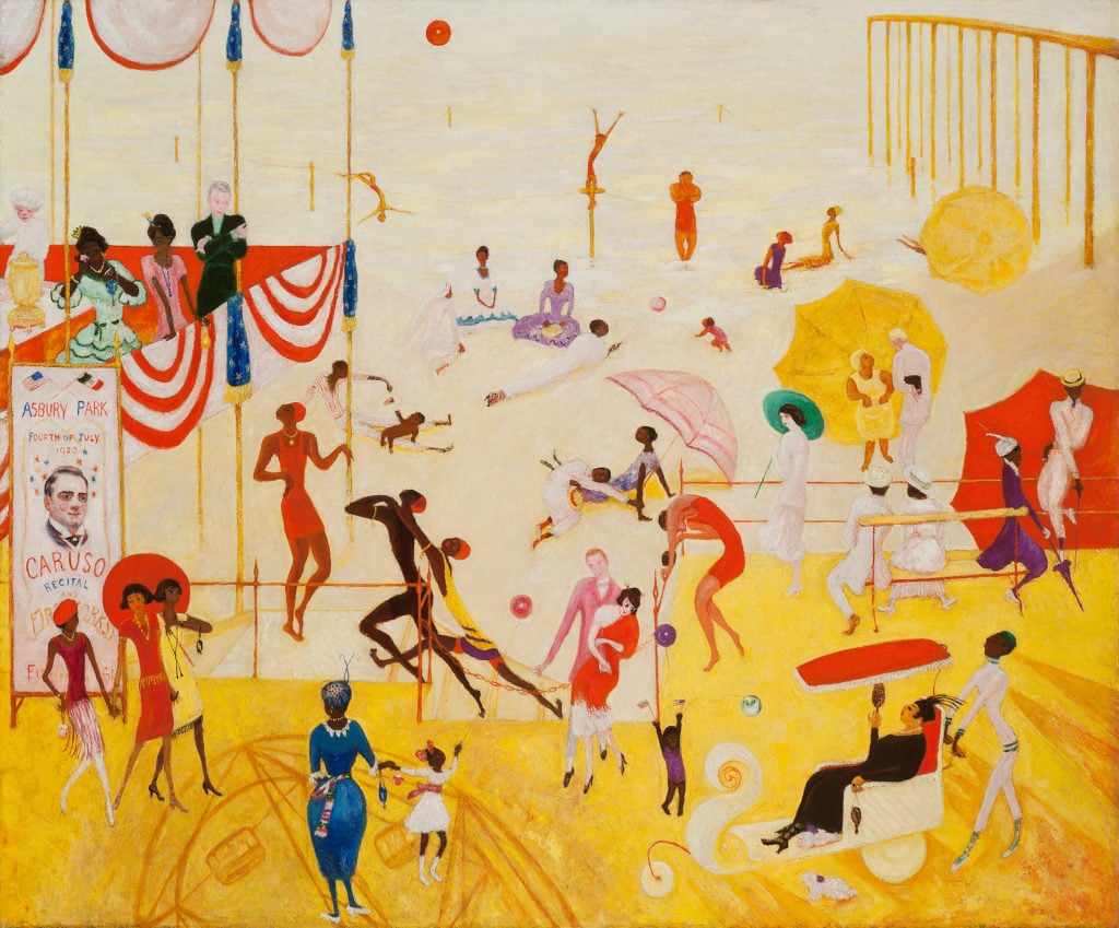 Florine Stettheimer, Asbury Park South (1920). Collection of Halley K. Harrisburg and Michael Rosenfeld, NY. Image courtesy of Jewish Museum Press Office.