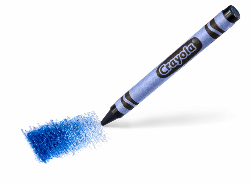 The YInMn blue crayon. Courtesy of Crayola.