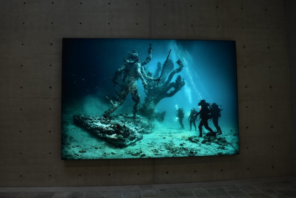 Lightbox photo from Damien Hirst's "Treasures From the Wreck of the Unbelievable." Image: Ben Davis.
