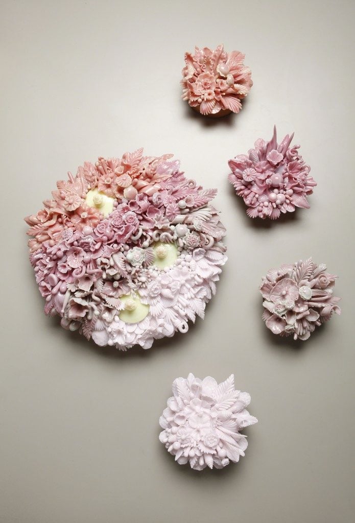 Amber Cowen, <em>Rose Ombre With Clusters</em>. Courtesy of Heller Gallery. 