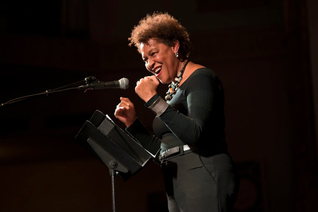 Carrie Mae Weems at the Creative Time Summit, Washington, DC, 2016. Photo by Serli Lala, courtesy Creative Time.
