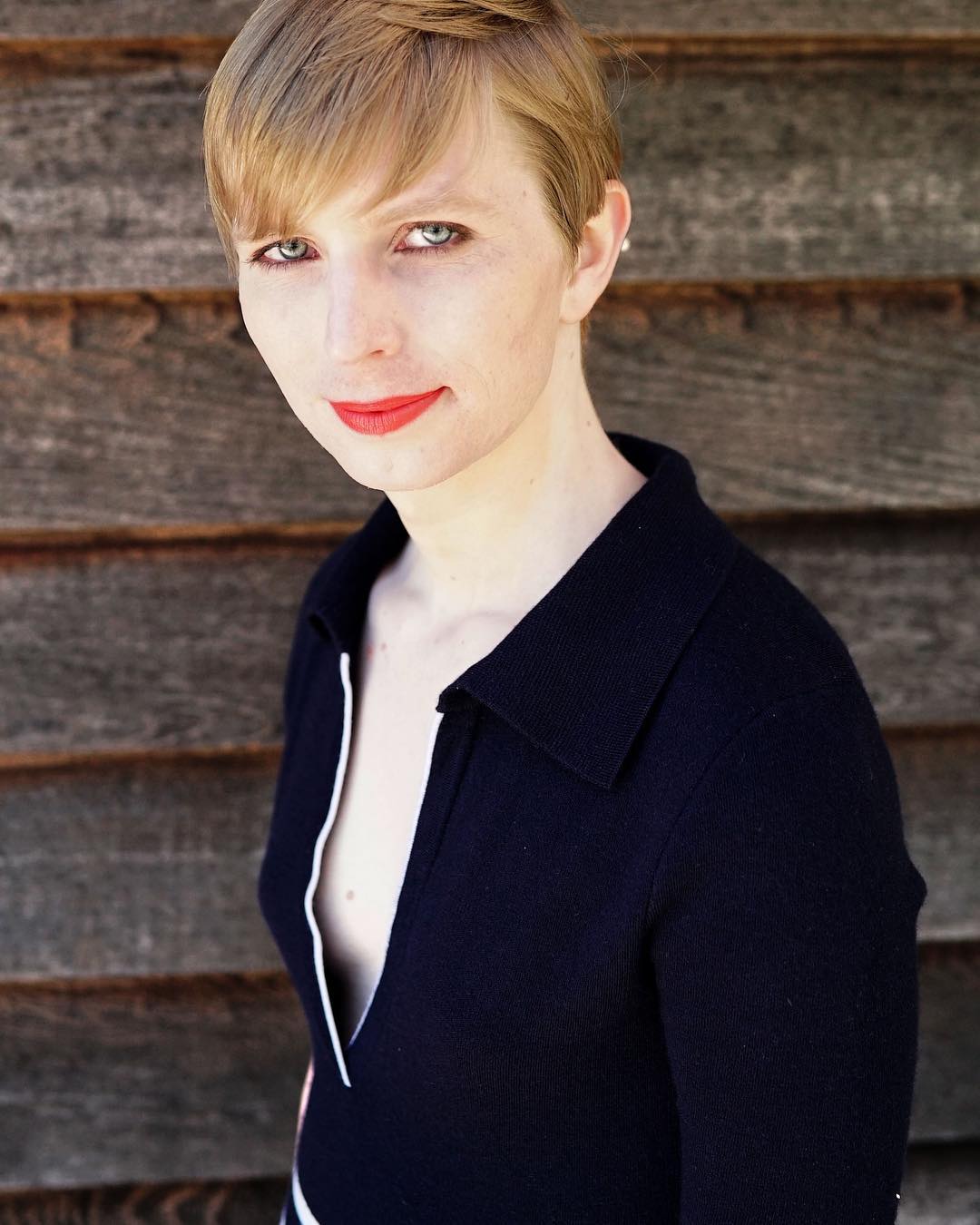 Chelsea Manning in May, after her release from prison. Photo via Instagram.