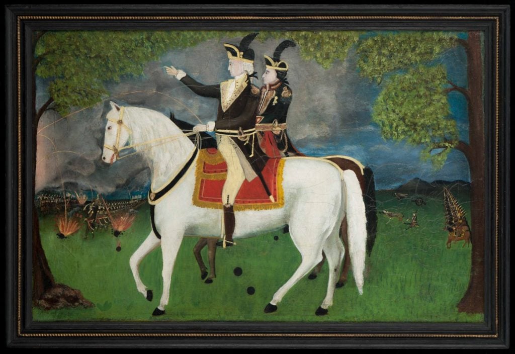 Reuben Law Reed, <em>Washington and Lafayette at the Battle of Yorktown</em> (1860–1880). Courtesy of Colonial Williamsburg Collections, gift of Abby Aldrich Rockefeller.