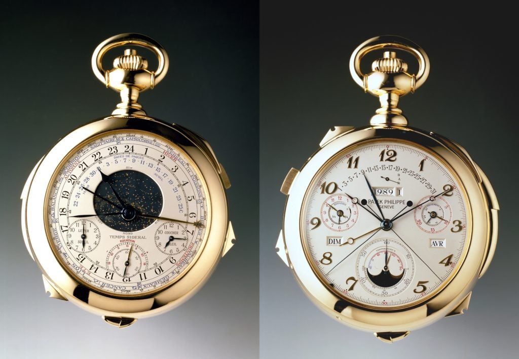 The 1989 special edition Calibre 89 pocket watch. Image courtesy of Patek Philippe.