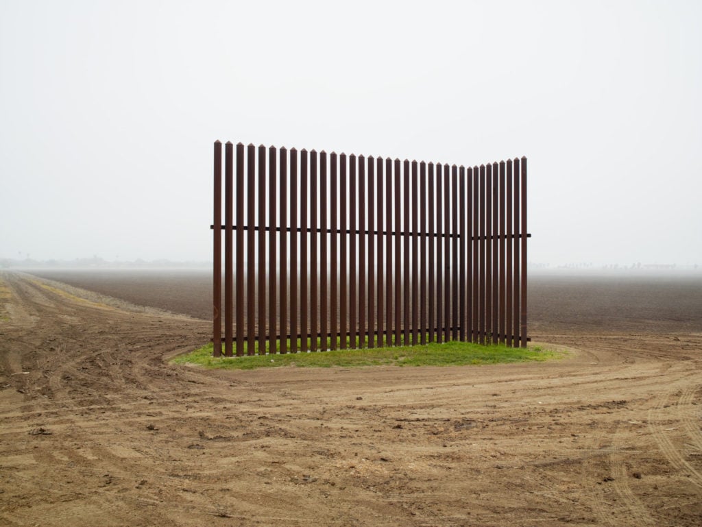 Richard Misrach, <i>Wall, Los Indios, Texas</i> (2015). Image courtesy of the artist and Pace, Pace/MacGill.