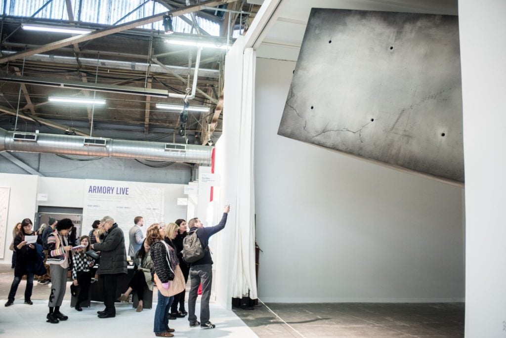 Studio Drift project at Pace Gallery at this year's Armory Show. Credit: Photo by Teddy Wolf, courtesy of the Armory Show.
