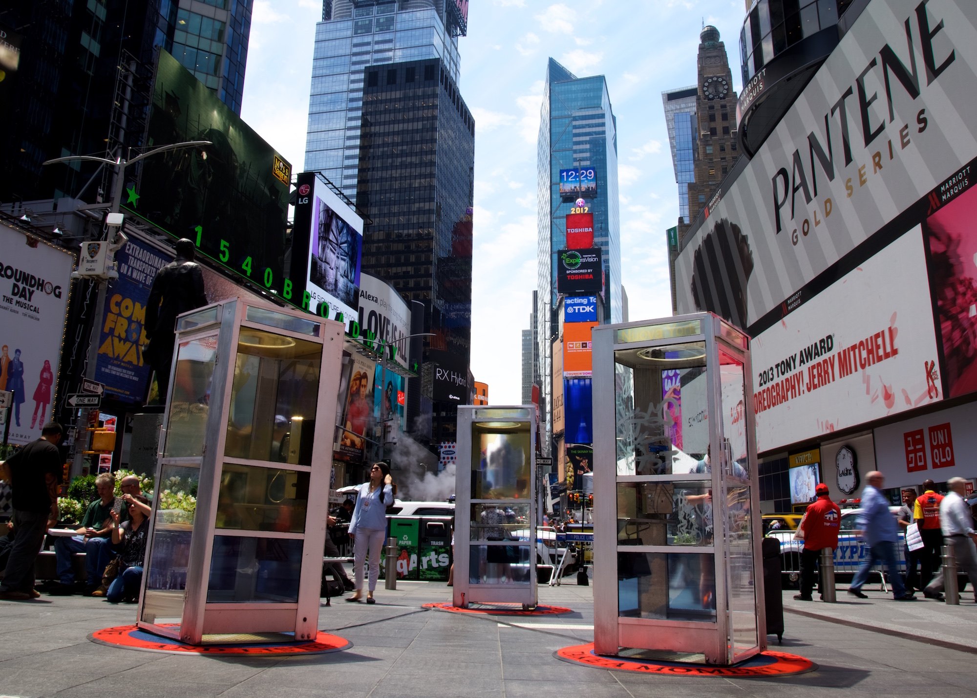 Aman Mojadidi, Once Upon a Place, in New York's Times Square. Courtesy of Brian William Waddell/FT SET for Times Square Arts.