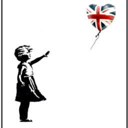 Banksy Canvas Union Jack 