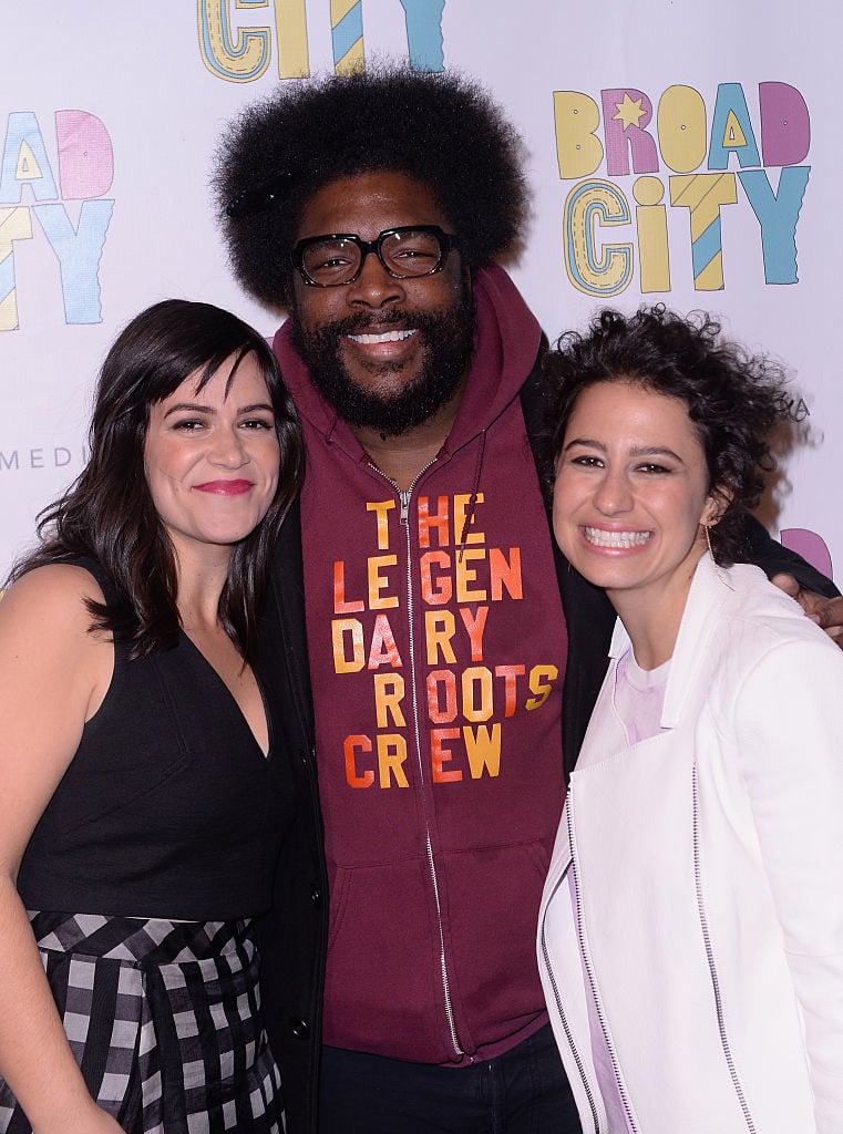 Abbi Jacobson and Ilana Glazer of "Broad City" with Questlove. Image courtesy of Stephen Lovekind Getty Images.